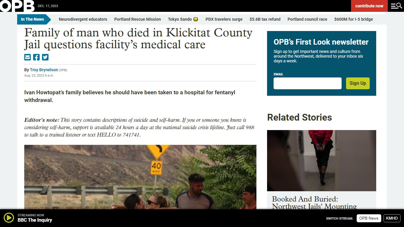 Family of man who died in Klickitat County Jail questions facility’s ...